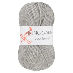 Viking Garn Sportsragg 50 g lysegrå 513
