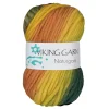 Viking Naturgarn 50 g gul/grøn 634
