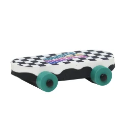 Viskelæder skateboard med ternet mønster 5×3×1 cm