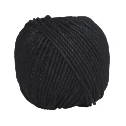 Vokset hampesnor 25 m 2mm sort