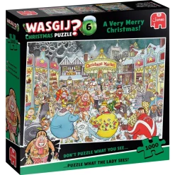 Wasgij puslespil #6 Christmas – A Very Merry Christmas! 1000 brikker, 68x49 cm.