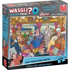 Wasgij puslespil #9 Retro – Great train robbery! 1000 brikker, 68x49 cm.