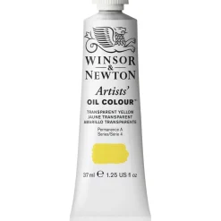 Winsor & Newton Artists' oliefarve 37 ml Transparent Yellow 653