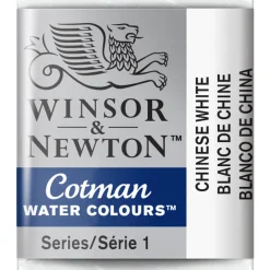 Winsor & Newton Cotman akvarelfarve half pan – Chinese White 150