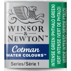 Winsor & Newton Cotman akvarelfarve half pan – Intense Green 329
