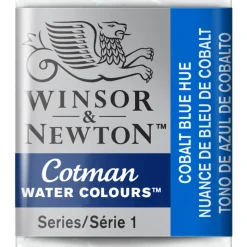Winsor & Newton Cotman akvarelfarve half pan – Cobalt Blue Hue 179