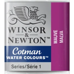 Winsor & Newton Cotman akvarelfarve half pan – Mauve 398