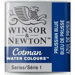 Winsor & Newton Cotman akvarelfarve half pan – Prussian Blue 538