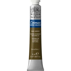 Winsor & Newton Cotman akvarelfarve 8 ml tube – Raw Umber 554