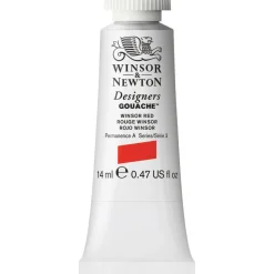Winsor & Newton Designers Gouache 14 ml – Winsor red 726