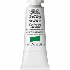 Winsor & Newton Designers Gouache 14 ml – Permanent green middle 484