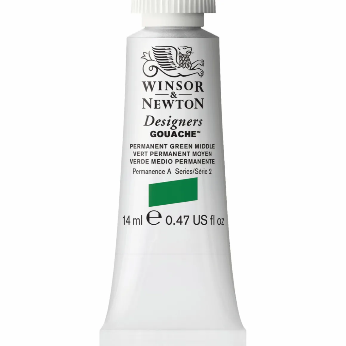 Winsor & Newton Designers Gouache 14 ml – Permanent green middle 484