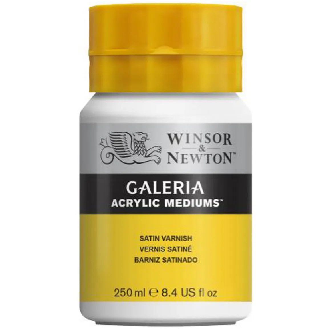Winsor & Newton Galeria Satin Varnish 250 ml, beskyttende lak til akrylfarver