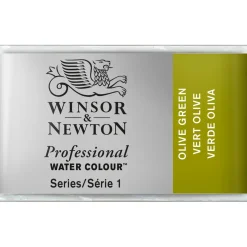 Winsor & Newton Professional akvarelfarve 1/1 pan Olive Green 447