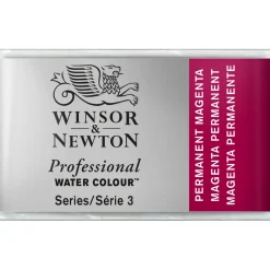 Winsor & Newton Professional akvarelfarve 1/1 pan Permanent Magenta 489