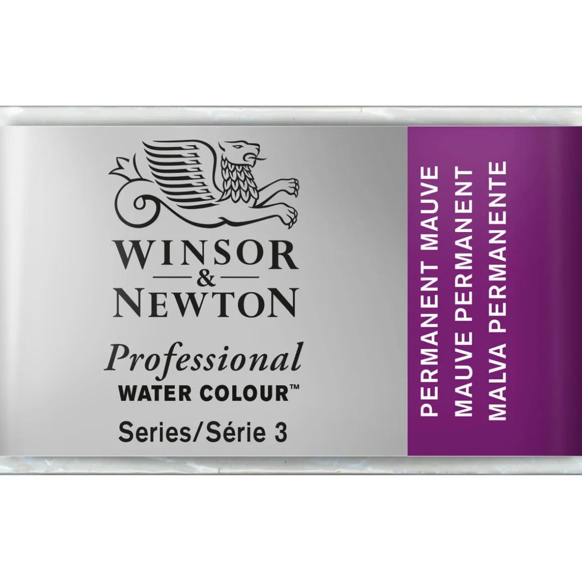 Winsor & Newton Professional akvarelfarve 1/1 pan Permanent Mauve 491