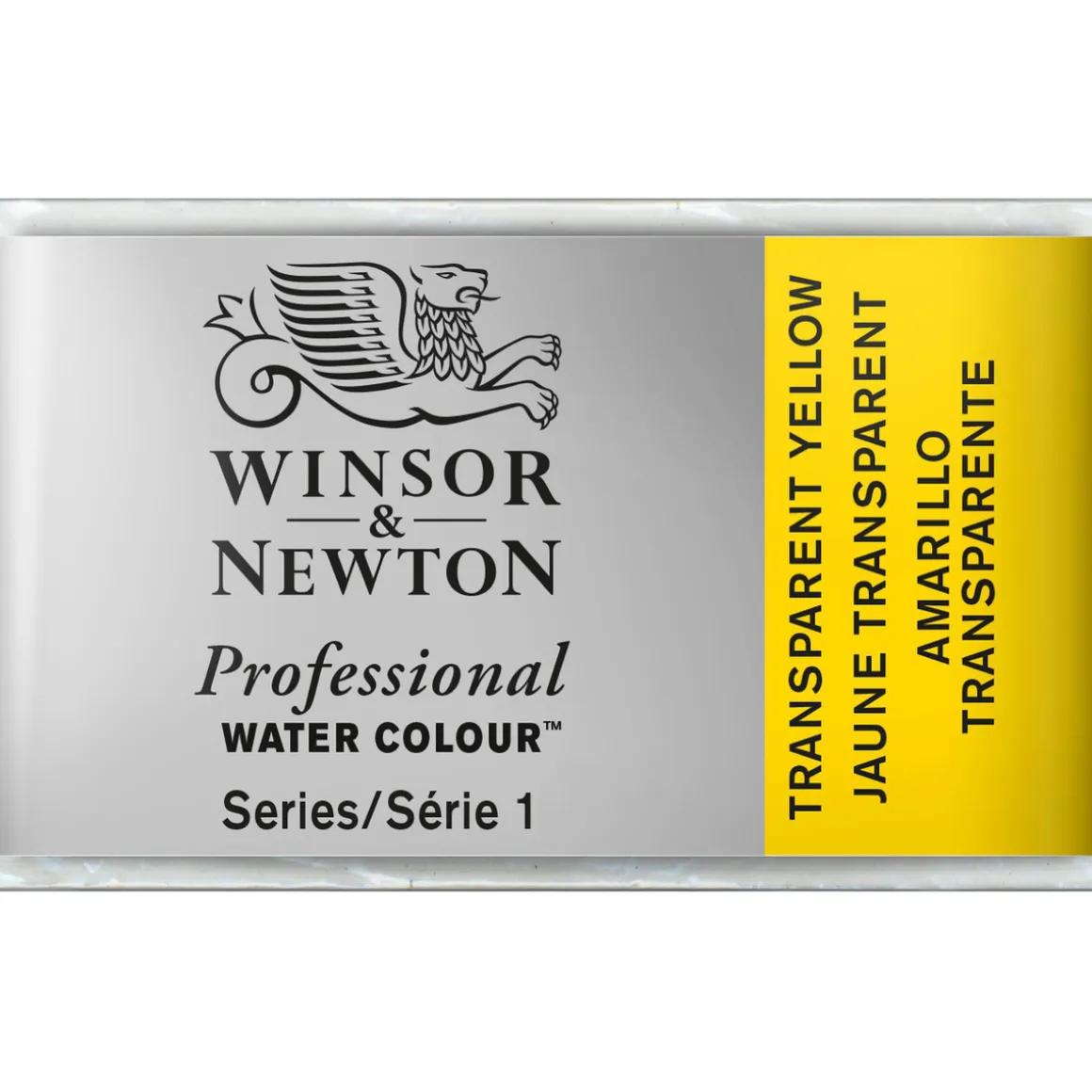 Winsor & Newton Professional akvarelfarve 1/1 pan Transparent Yellow 653