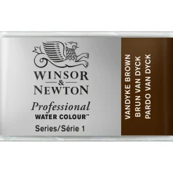 Winsor & Newton Professional akvarelfarve 1/1 pan Vandyke Brown 676