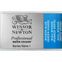 Winsor & Newton Professional akvarelfarve 1/1 pan Winsor Blue (green shade) 707