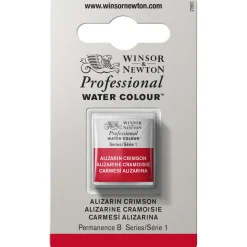 Winsor & Newton Professional akvarelfarve half pan Alizarin Crimson 004