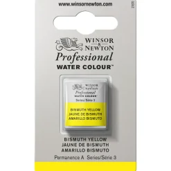 Winsor & Newton Professional akvarelfarve half pan Bismouth Yellow 025