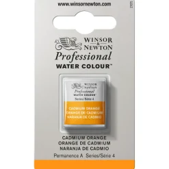 Winsor & Newton Professional akvarelfarve half pan Cadmium Orange 089