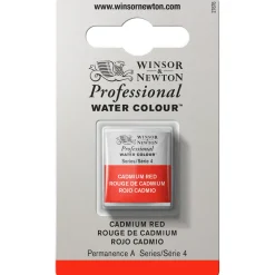 Winsor & Newton Professional akvarelfarve half pan Cadmium Red 094