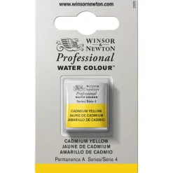 Winsor & Newton Professional akvarelfarve half pan Cadmium Yellow 108