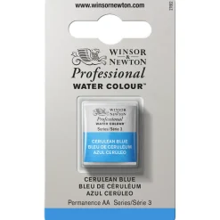 Winsor & Newton Professional akvarelfarve half pan Cerulean Blue 137