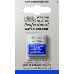 Winsor & Newton Professional akvarelfarve half pan Cobalt Blue Deep 180