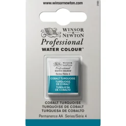 Winsor & Newton Professional akvarelfarve half pan Cobalt Turquoise 190