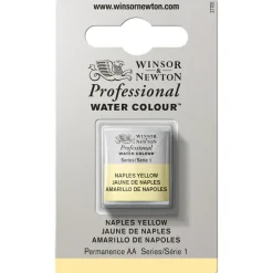 Winsor & Newton Professional akvarelfarve half pan Naples Yellow 422