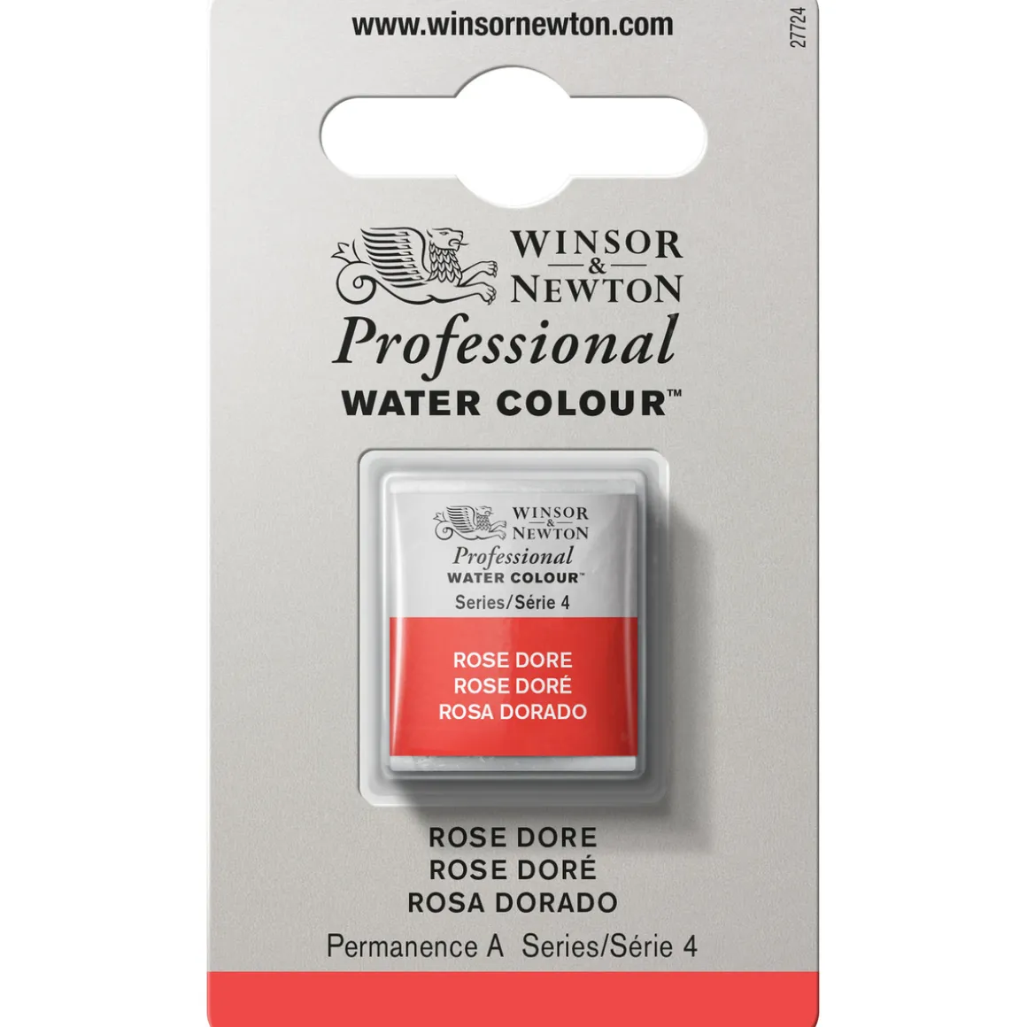 Winsor & Newton Professional akvarelfarve half pan Rose Doré 576