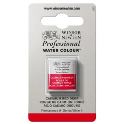 Winsor & Newton Professional akvarelfarve half pan Cadmium Red Deep 097