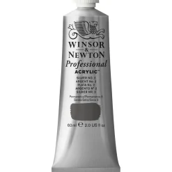 Winsor & Newton Professional akrylfarve 60 ml Silver no. 624