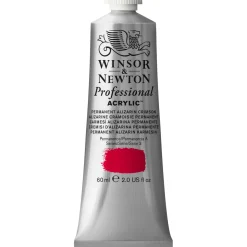 Winsor & Newton Professional akrylfarve 60 ml Permanent Alizarin Crimson 466