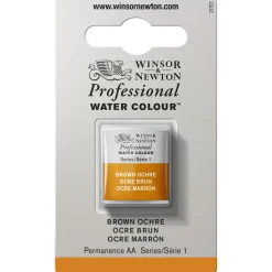 Winsor & Newton Professional akvarelfarve half pan Brown Ochre 059