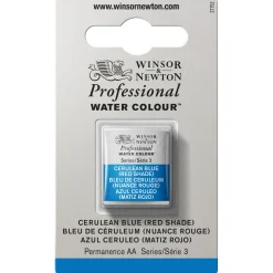 Winsor & Newton Professional akvarelfarve half pan Cerulean Blue (red shade) 140