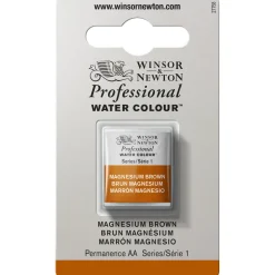 Winsor & Newton Professional akvarelfarve half pan Magnesium Brown 381