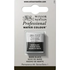 Winsor & Newton Professional akvarelfarve half pan Mars Black 386