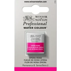 Winsor & Newton Professional akvarelfarve half pan Opera Rose 448