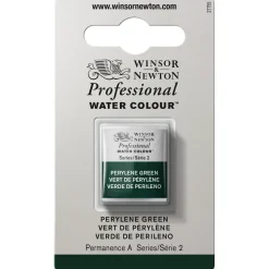 Winsor & Newton Professional akvarelfarve half pan Perylene Green 460
