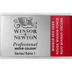 Winsor & Newton Professional akvarelfarve 1/1 pan Winsor Red Deep 725