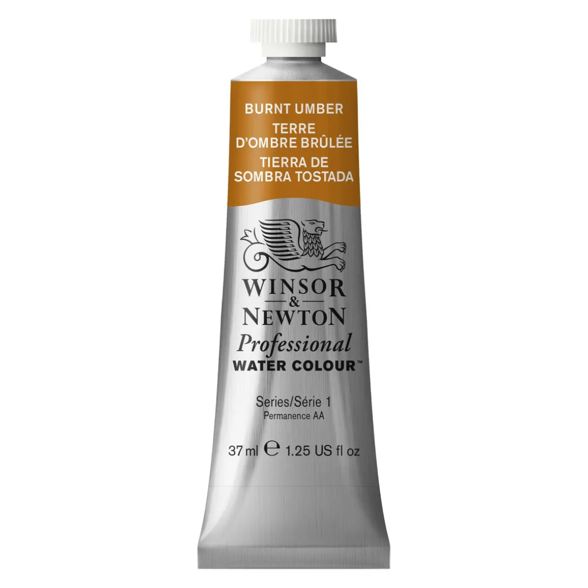 Winsor & Newton Professional akvarelfarve 37 ml Burnt Umber 076