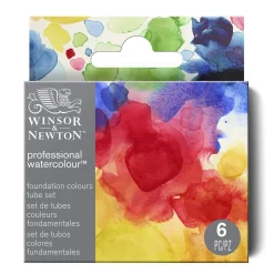Winsor & Newton Professional Foundation Set akvarelfarver, 6×5 ml i tuber