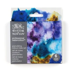 Winsor & Newton Professional Granulating Set akvarelfarver, 6×5 ml i tuber
