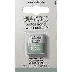 Winsor & Newton Professional Revival akvarelfarve half pan Mineral Grey 427
