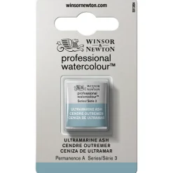 Winsor & Newton Professional Revival akvarelfarve half pan Ultramarine Ash 424