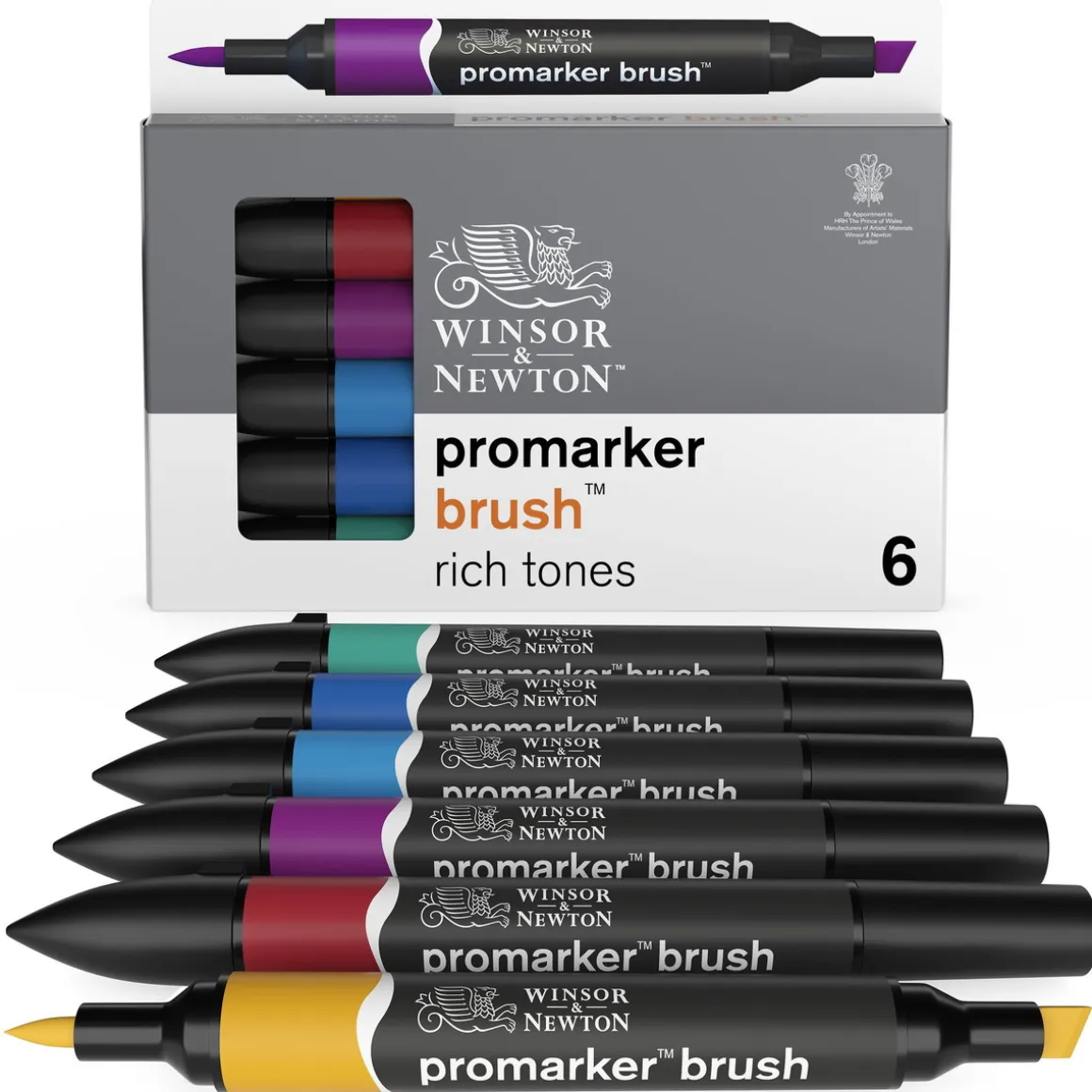 W&N Prom. Brush 6xRich T. Set