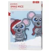 Xmas Mice by Anja Takacs, lav to søde julemus med perler. H 25 cm